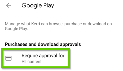 require approval for