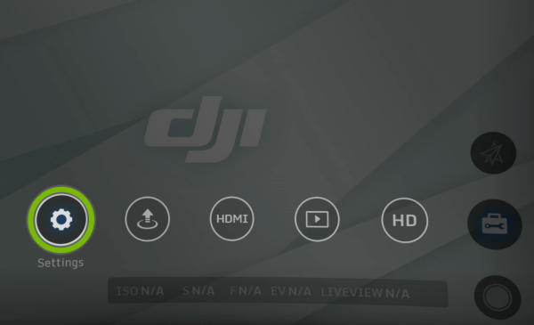 Settings option highlighted within googles menu user interface.