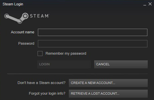 Steam login