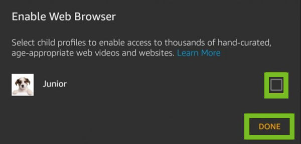 Enabling the browser