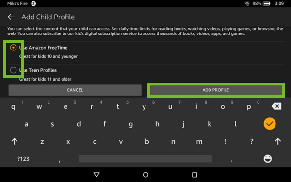 Amazon parental control options