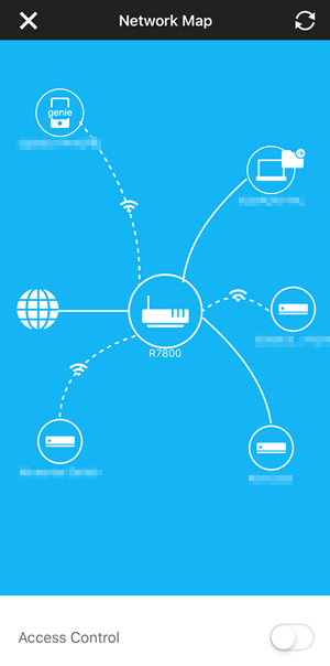 Genie app network map.