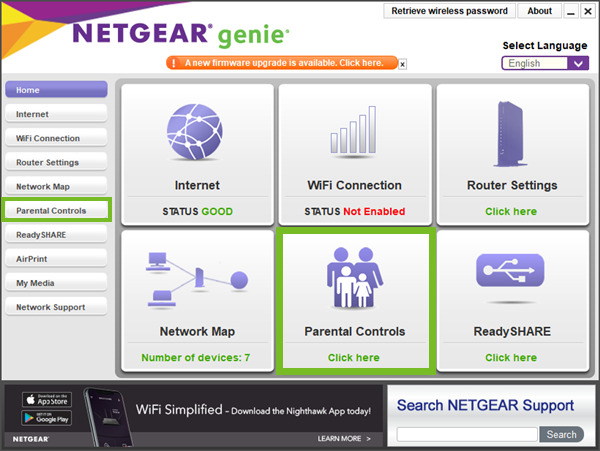 Parental control buttons