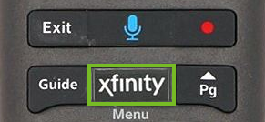 Xfinity button