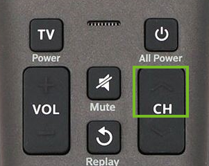 Channel up button