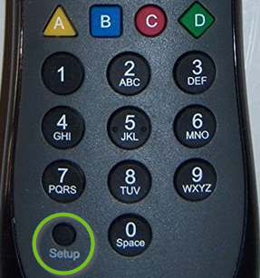 X2 remote with setup button