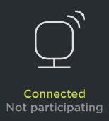 Connected and not participating