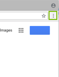 Chrome window with 3 dots highlighted. Screenshot