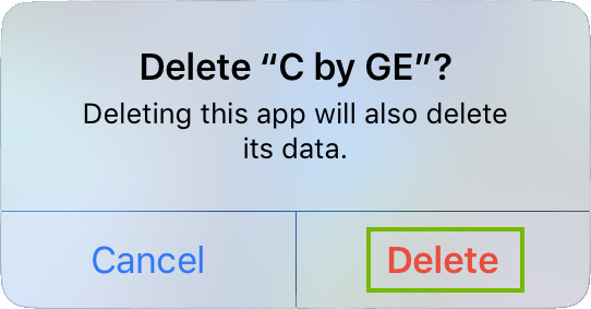 Selecting delete