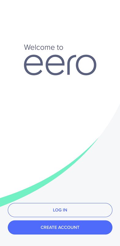 Eero Pro App Landing Screen