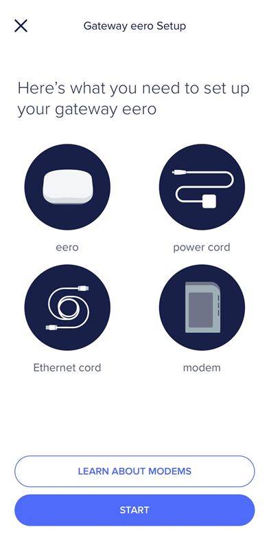 Eero app Setup instructions