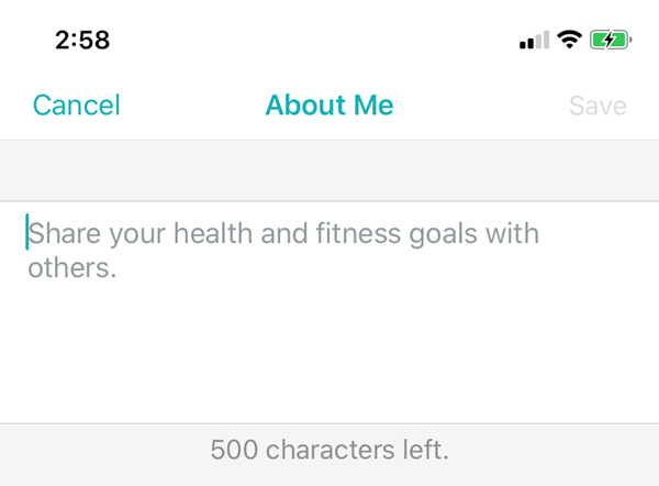 Biographical area for you to type