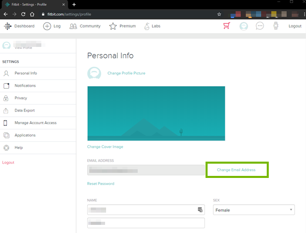 Changing your email address
