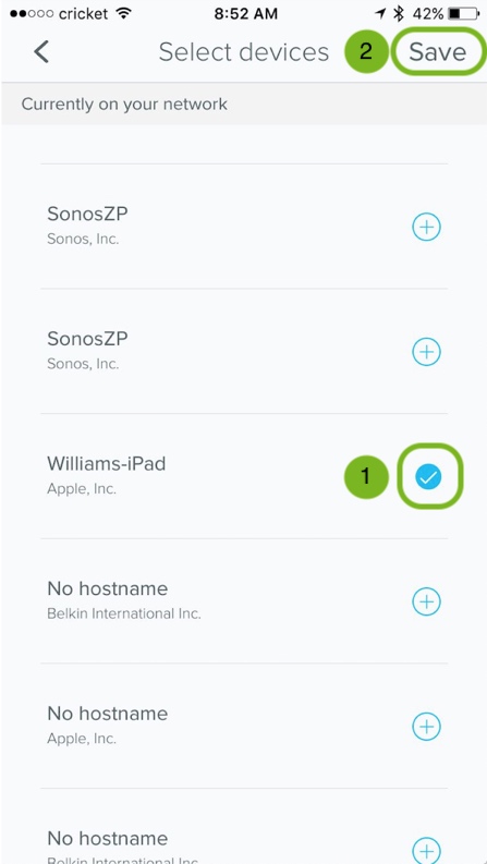 eero app devices