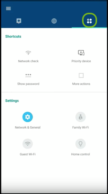 google settings page