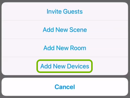 Add New Devices option highlighted in C by GE app.