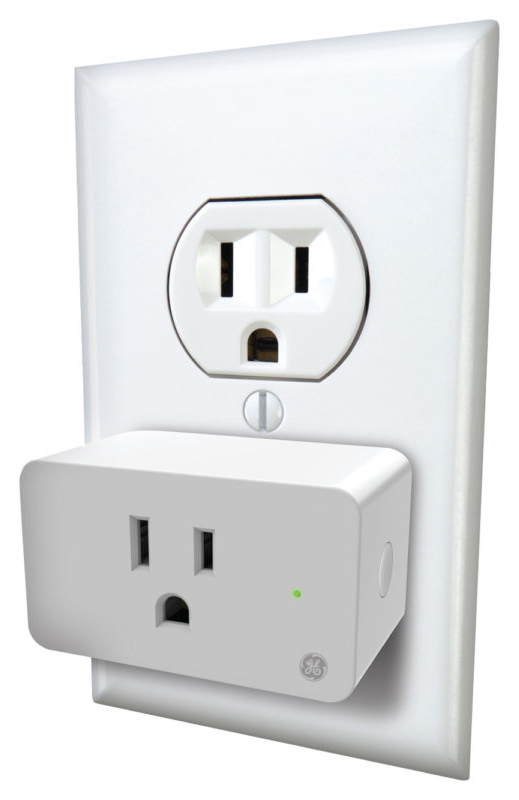 C by GE Smart Plug plugged into electrical outlet.