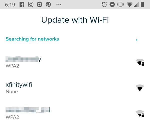 Selecting your network