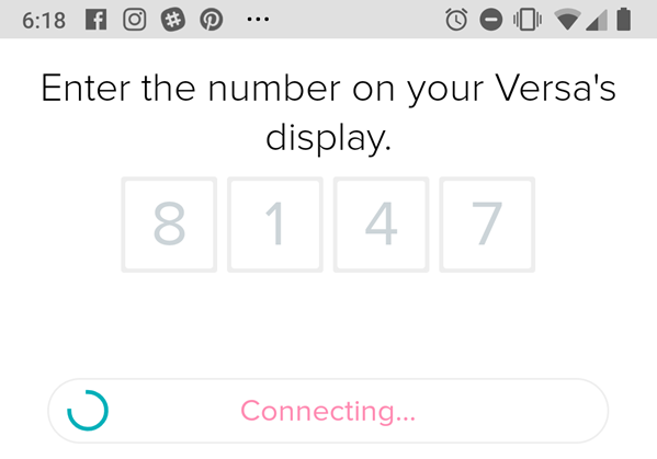 Connecting with the number