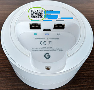 google wifi point qr code