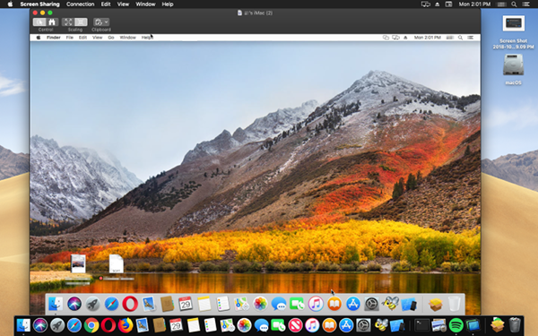Computer remotely connected.