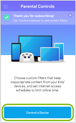 tap control a device
