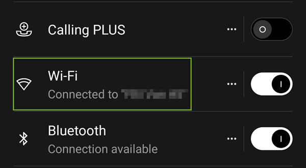Selecting wifi