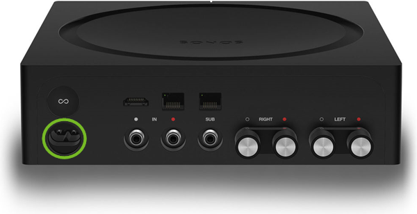 Power plug on your Amp