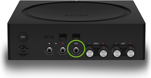 The subwoofer port