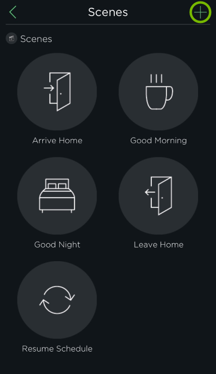 Plus sign highlighed in HomeKit settings of ecobee app.