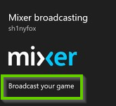 Xbox broadcast your game icon