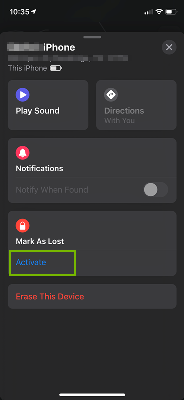 Mark as lost selection