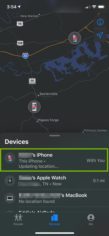 Selecting your device