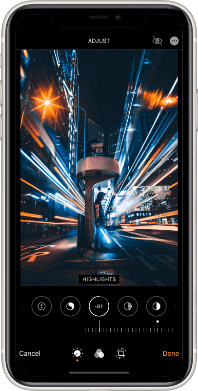 Example Photo Editing