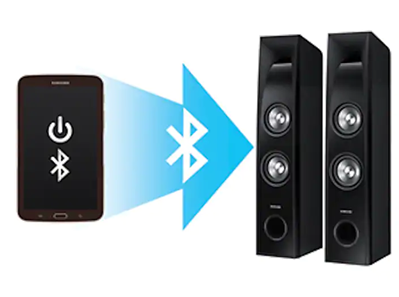 Bluetooth connection between phone and speakers