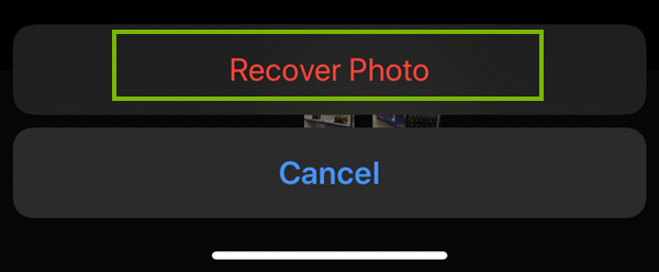 Recovering the photo
