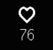 Out of zone heart rate icon