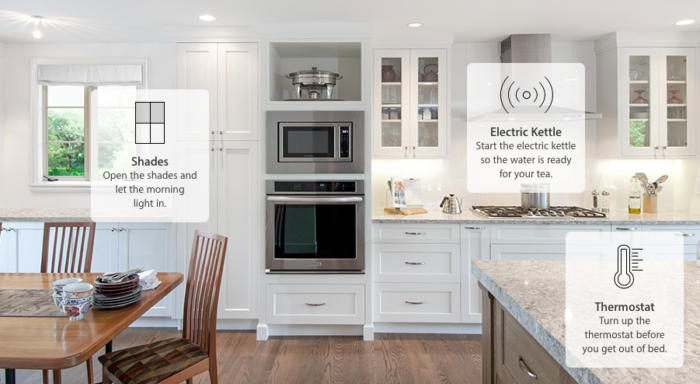 Kitchen controlled by Apple Homekit