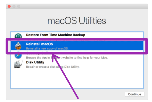 Reinstall macOS