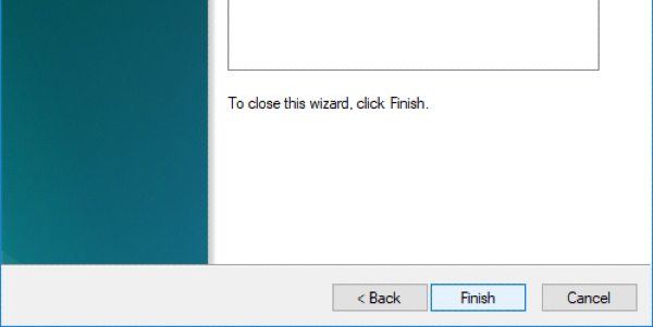 finish disk management
