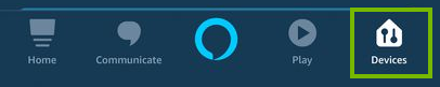 Amazon Alexa devices tab