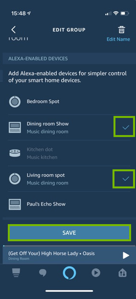 Selecting the devices
