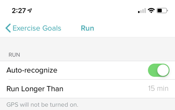 Toggling auto-recognize