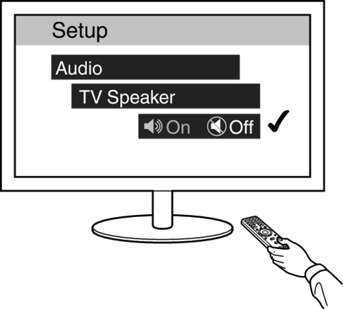 Turning a speaker off