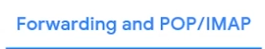 Forwarding and pop/imap selection