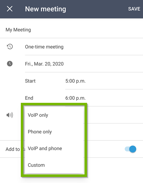 voip only, phone only, voip and phone, custom
