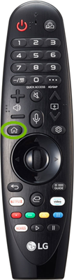 The home button on the LG remote