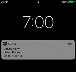 Lockscreen alert for the alarm