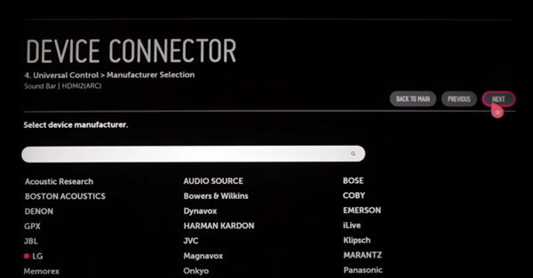 Selecting a manufacturer