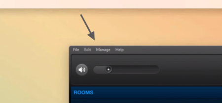 Sonos controller pc menu